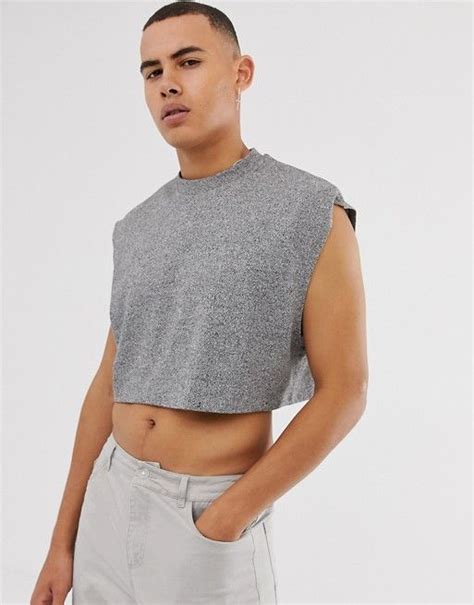 men's oversized crop tees.